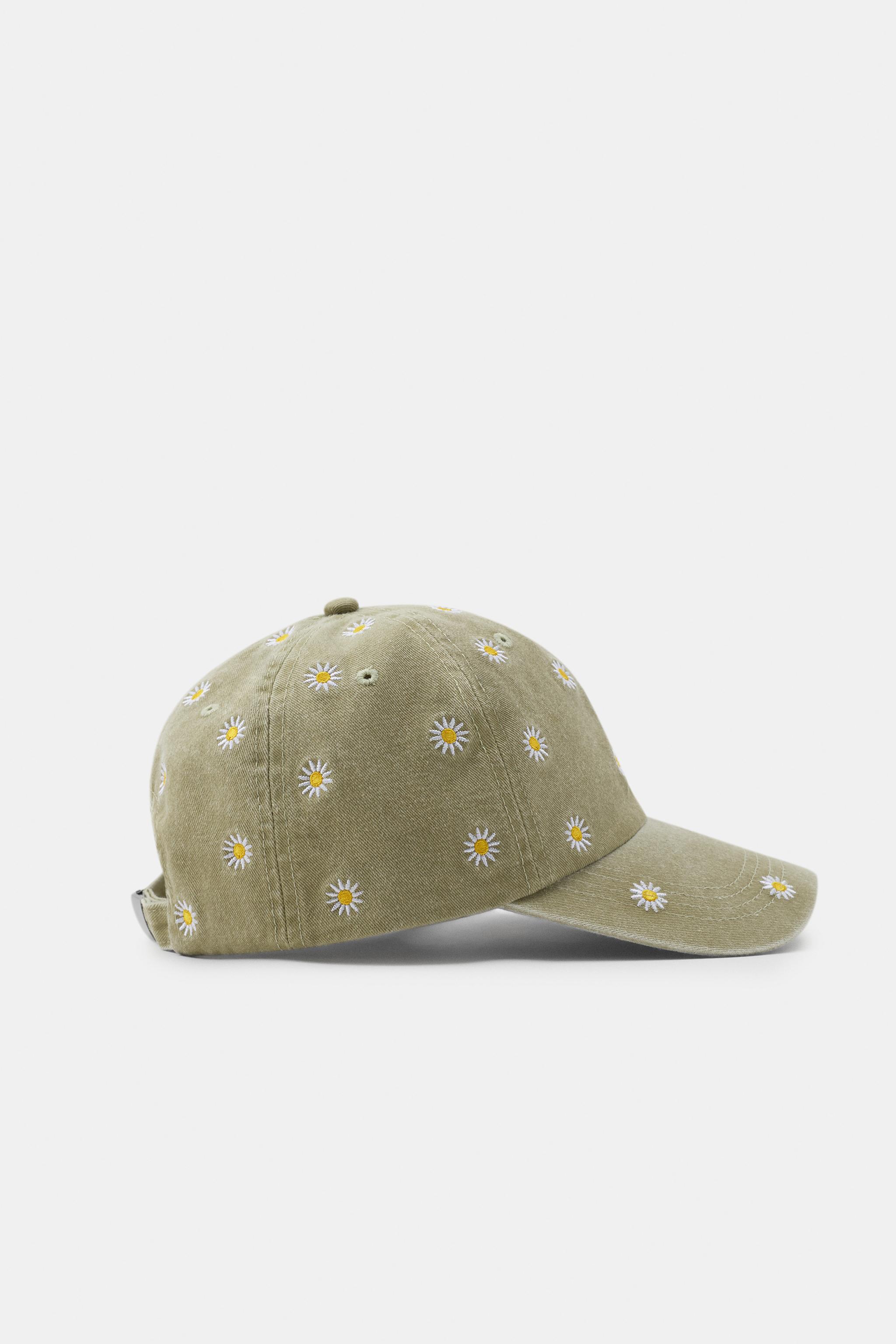 FLORAL EMBROIDERY TWILL CAP